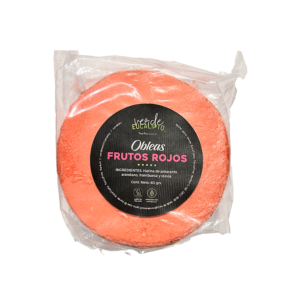 OBLEAS FRUTOS ROJOS 60 grs.