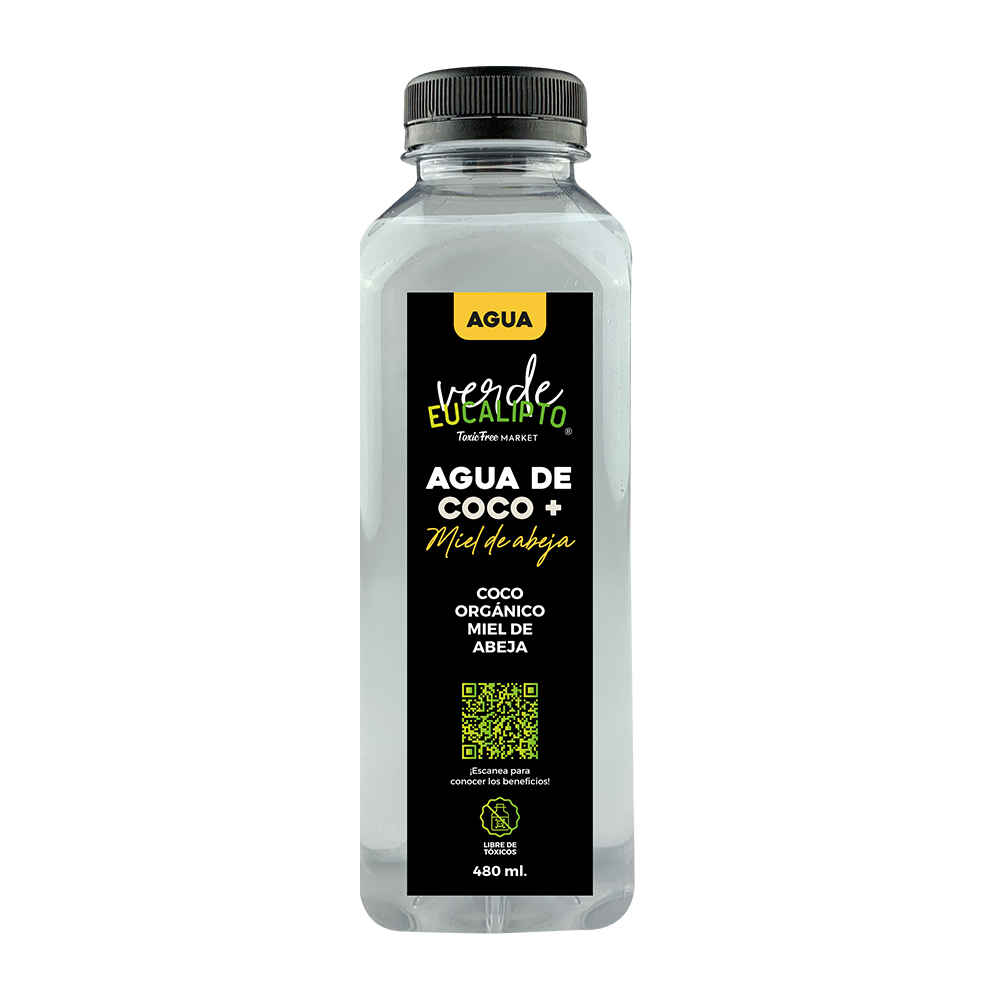 AGUA DE COCO + MIEL 480 ml.