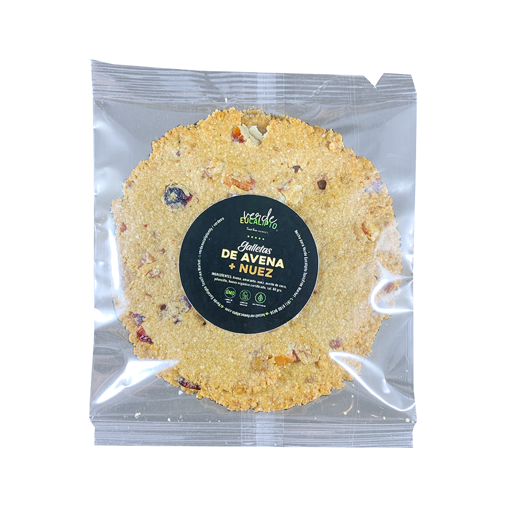 GALLETA DE AVENA + NUEZ 60 grs.