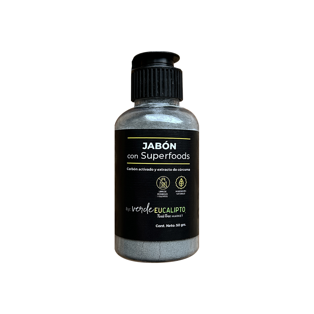 JABON EN POLVO CON SUPERFOODS 50 grs.