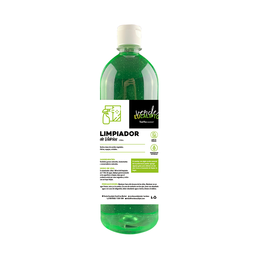LIMPIADOR DE VIDRIOS 1 L.