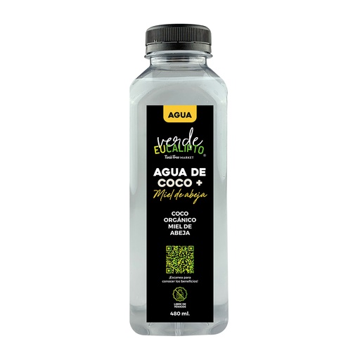AGUA DE COCO + MIEL 480 ml.