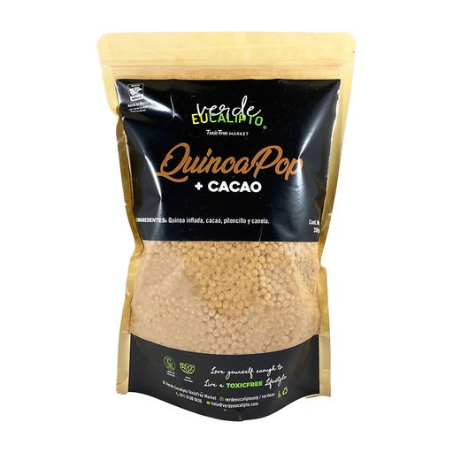 QUINOA POP + CACAO 300 grs.