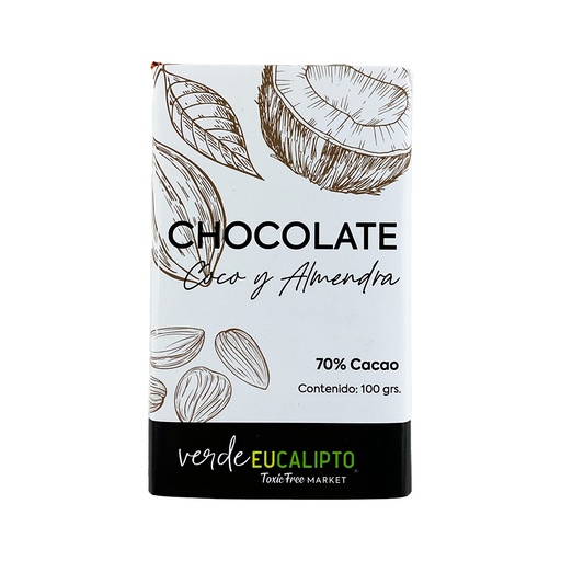 ​CHOCOLATE COCO Y ALMENDRA 100 grs.