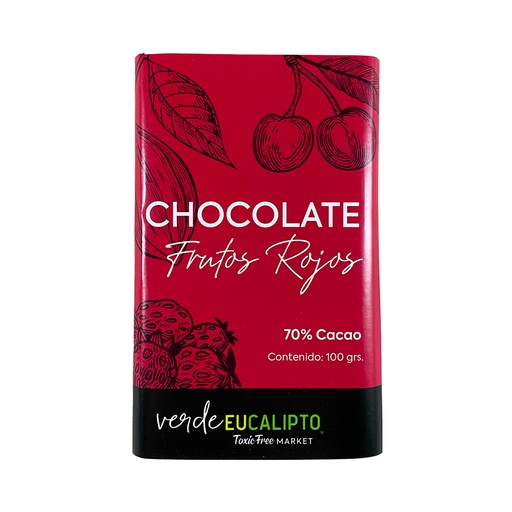 ​CHOCOLATE FRUTOS ROJOS 100 grs.