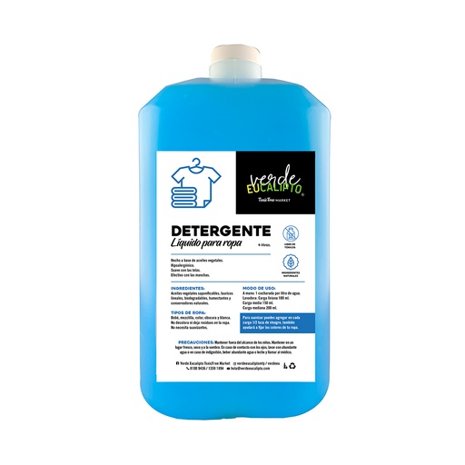 DETERGENTE PARA ROPA 4 L.