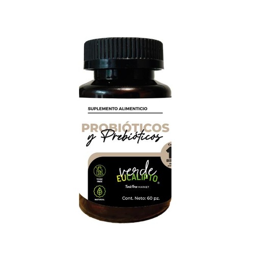 PROBIÓTICOS Y PREBIÓTICOS 60 caps.