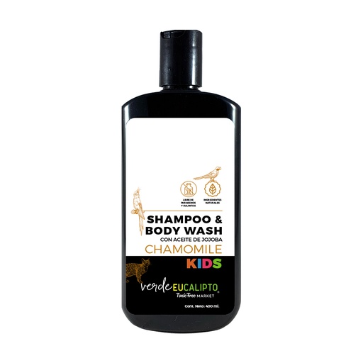 SHAMPOO & BODY WASH CON MANZANILLA 400 ml.